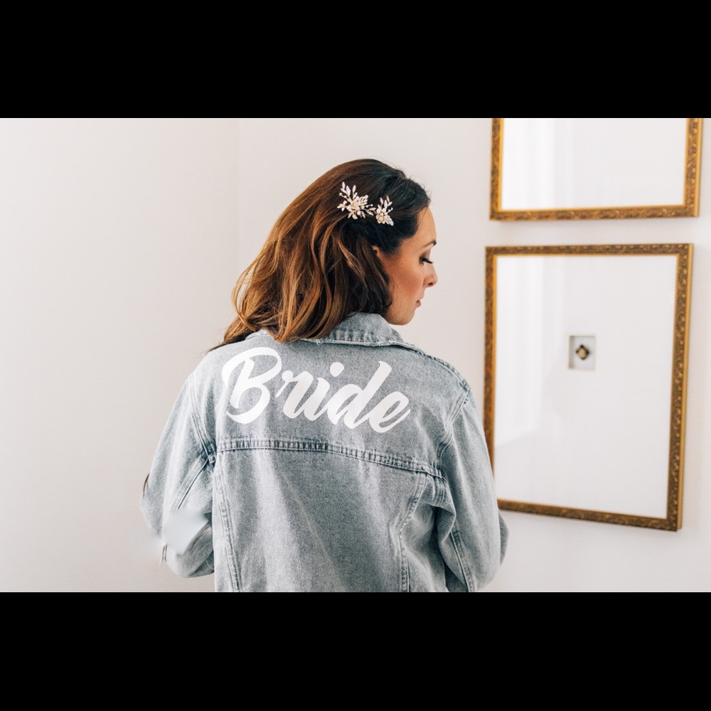 Show me your mumu bride denim jacket